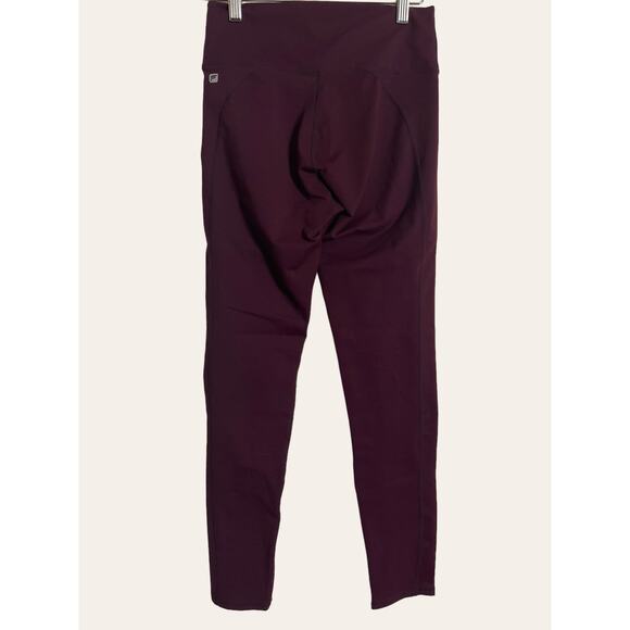 Fabletics Burgandy Powerhold Leggings Size M - Picture 7 of 15